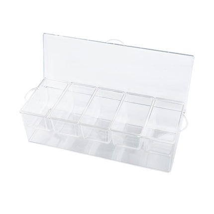 Khay Trang Trí Quầy Bar 5 Ngăn Tablecraft 10007 Nắp Phẳng Bản Lề