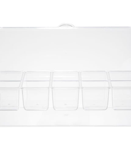 Khay Trang Trí Quầy Bar 5 Ngăn Tablecraft 10007 Nắp Phẳng Bản Lề