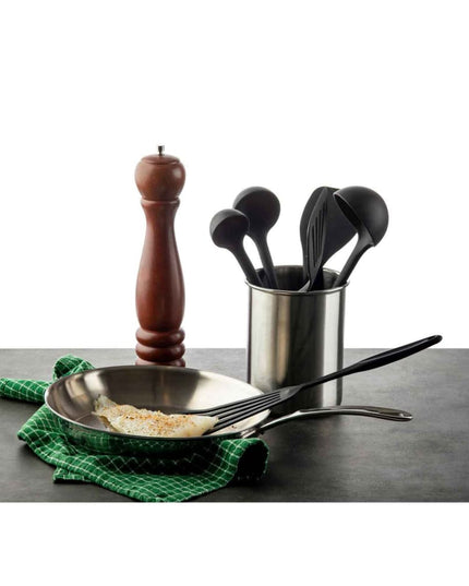 Xẻng Lật Cá Tablecraft 10053 34.9 cm Tay Cầm Silicone Lưỡi Phủ Silicone Đen