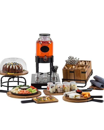 Đế Bánh Xoay Tròn Tablecraft 10086 33 cm Cao 15.2 cm Gỗ Acacia/Kim Loại