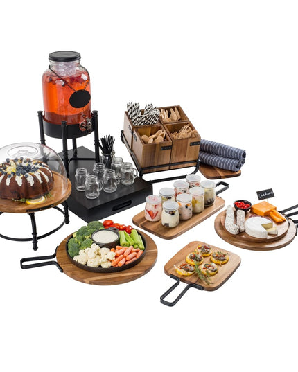 Đế Bánh Xoay Tròn Tablecraft 10086 33 cm Cao 15.2 cm Gỗ Acacia/Kim Loại