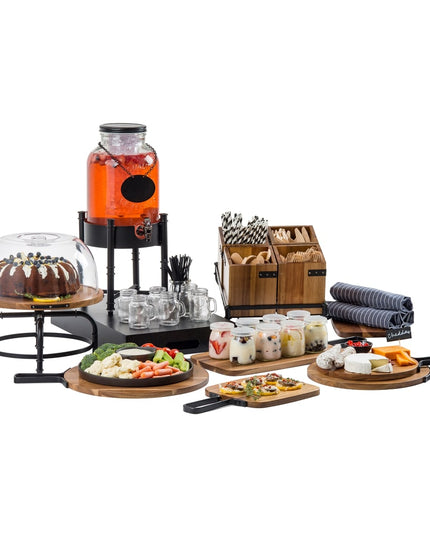 Đế Bánh Xoay Tròn Tablecraft 10086 33 cm Cao 15.2 cm Gỗ Acacia/Kim Loại