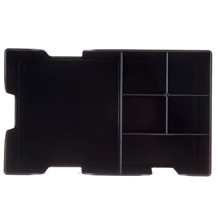 Hộp Đựng Quầy Bar Nhựa Tablecraft 101 6 Ngăn, Đen