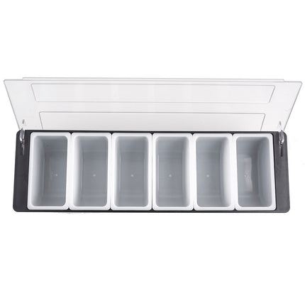 Khay Trang Trí Bar Tablecraft 102 6 Ngăn - Nắp Bản Lề Phẳng