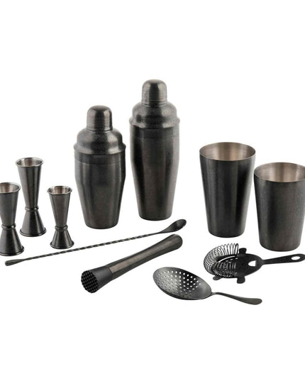 Bộ Bình Lắc Cocktail Thép Không Gỉ Tablecraft 10552 532 ml Màu Đen