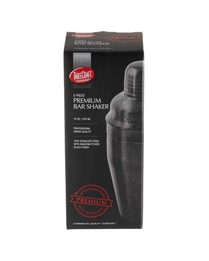 Bộ Bình Lắc Cocktail Thép Không Gỉ Tablecraft 10552 532 ml Màu Đen