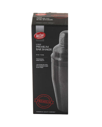 Bộ Bình Lắc Cocktail Tablecraft 10553 Thép Không Gỉ 710 ml Màu Đen