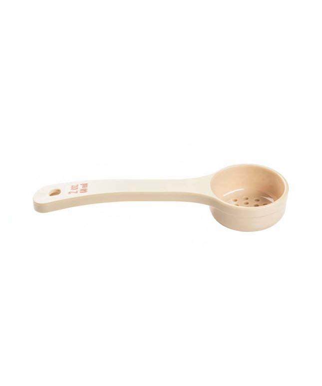 Thìa Chia Phần Có Lỗ Tablecraft 10643 59 ml Tay Cầm Ngắn - Polycarbonate, Màu Be