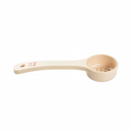 Thìa Chia Phần Có Lỗ Tablecraft 10643 59 ml Tay Cầm Ngắn - Polycarbonate, Màu Be