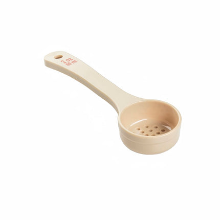 Thìa Chia Phần Có Lỗ Tablecraft 10643 59 ml Tay Cầm Ngắn - Polycarbonate, Màu Be