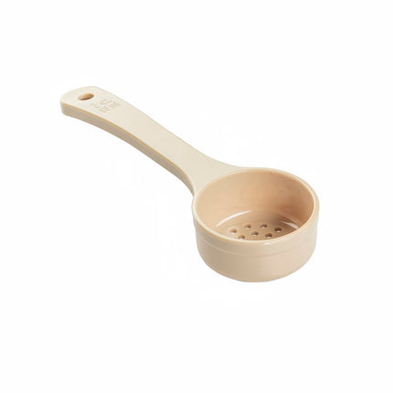 Thìa Định Lượng Có Lỗ Tablecraft 10647 89 ml - Tay Cầm Ngắn, Polycarbonate, Màu Be