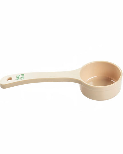 Thìa Chia Phần Đặc Tablecraft 10650 118 ml Tay Cầm Ngắn Polycarbonate Màu Be