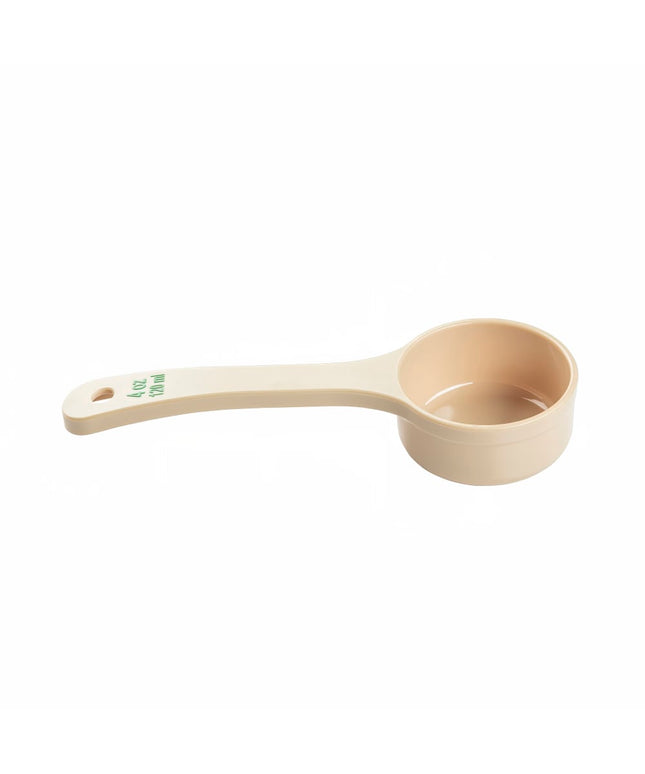 Thìa Chia Phần Đặc Tablecraft 10650 118 ml Tay Cầm Ngắn Polycarbonate Màu Be