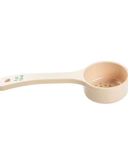Thìa Chia Phần Có Lỗ Tablecraft 10651 118 ml Tay Cầm Ngắn - Polycarbonate, Màu Be