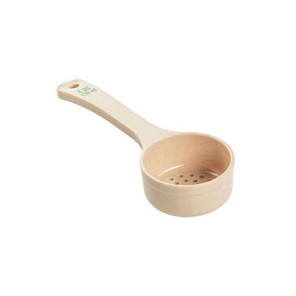 Thìa Chia Phần Có Lỗ Tablecraft 10651 118 ml Tay Cầm Ngắn - Polycarbonate, Màu Be