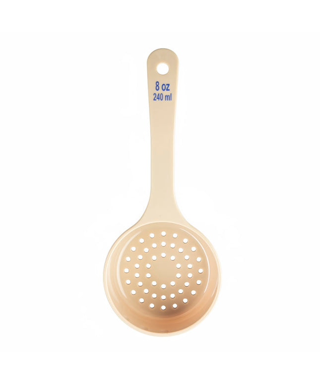 Thìa Định Lượng Có Lỗ Tablecraft 10659 236 ml - Tay Cầm Ngắn, Polycarbonate, Màu Be