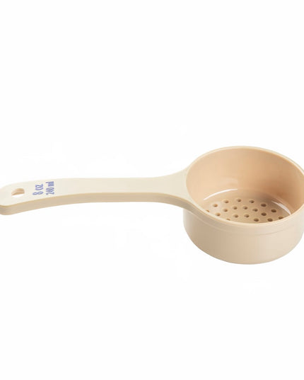 Thìa Định Lượng Có Lỗ Tablecraft 10659 236 ml - Tay Cầm Ngắn, Polycarbonate, Màu Be