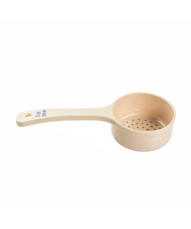 Thìa Định Lượng Có Lỗ Tablecraft 10659 236 ml - Tay Cầm Ngắn, Polycarbonate, Màu Be