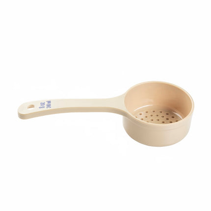 Thìa Định Lượng Có Lỗ Tablecraft 10659 236 ml - Tay Cầm Ngắn, Polycarbonate, Màu Be