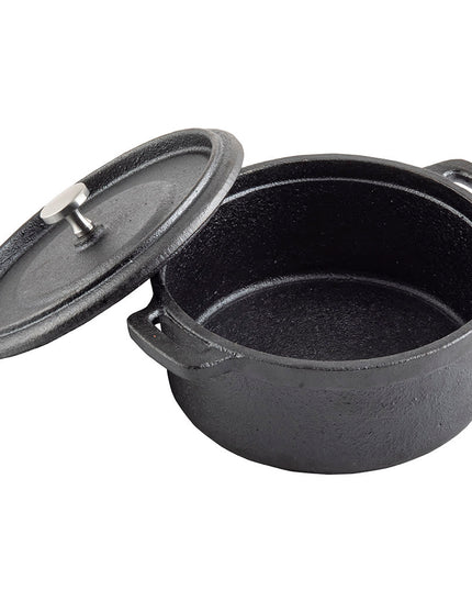 Nồi Gang Tablecraft 10168.1 lít Núm Thép Không Gỉ - Đen