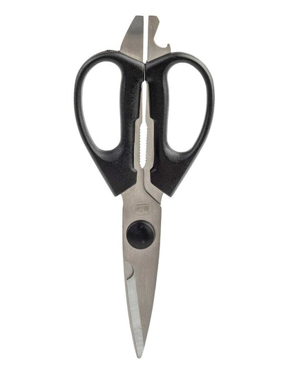 Tablecraft 10995 8 3/8" Multi-Purpose Kitchen Shears w/ Ergonomic Soft Grip Handle