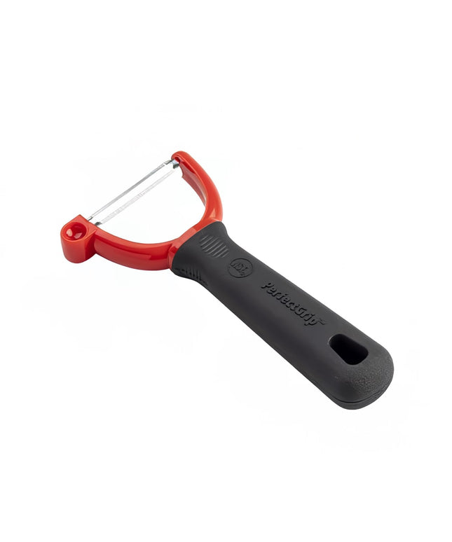 Tablecraft 10996 "Y" Peeler w/ Straight Edge, Ergonomic Soft Grip Handle
