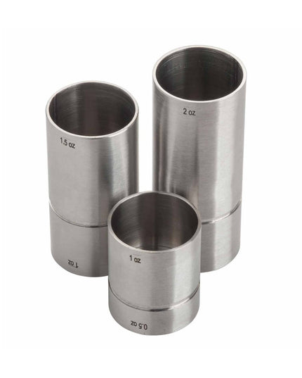 Ly Đong Đôi Tablecraft 11414 15 ml & 30 ml Thép Không Gỉ