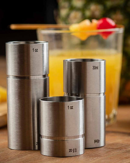 Ly Đong Đôi Tablecraft 11414 15 ml & 30 ml Thép Không Gỉ