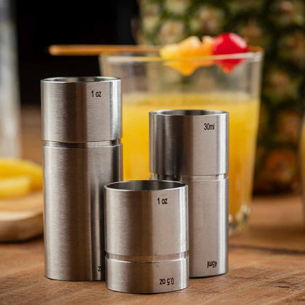Ly Đong Đôi Tablecraft 11414 15 ml & 30 ml Thép Không Gỉ
