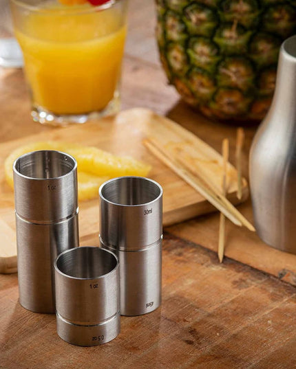 Ly Đong Đôi Tablecraft 11414 15 ml & 30 ml Thép Không Gỉ