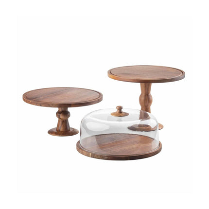 Đế Bánh Tròn Tablecraft 11441 32 cm - Cao 15 cm, Gỗ Acacia