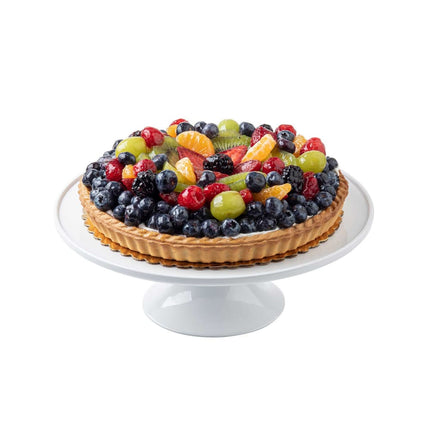 Đế Bánh Tròn Tablecraft 11489 29 cm - Cao 10 cm, Melamine, Trắng