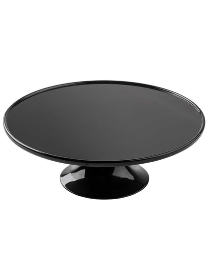 Đế Bánh Tròn Tablecraft 11490 29 cm - Cao 10 cm, Melamine, Đen