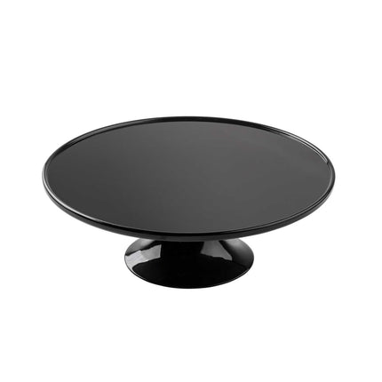 Đế Bánh Tròn Tablecraft 11490 29 cm - Cao 10 cm, Melamine, Đen