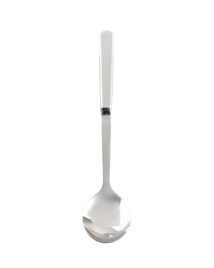 Thìa Phục Vụ Trơn Tablecraft 11626 29.8 cm Thép Không Gỉ Tay Cầm Rỗng