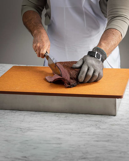 Găng Tay Chống Cắt Tablecraft 11739 Cỡ Large - Thép Không Gỉ, Xám Cổ Tay Xanh