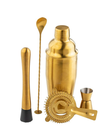 Bộ Bình Lắc Cocktail Thép Không Gỉ Tablecraft 11813 710 ml Vàng