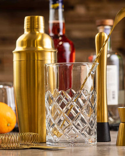 Bộ Bình Lắc Cocktail Thép Không Gỉ Tablecraft 11813 710 ml Vàng