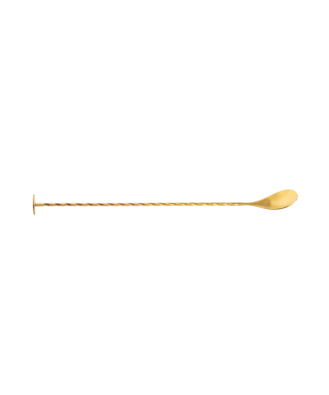 Thìa Bar Tablecraft 11816 28 cm Đầu Muddler, Vàng