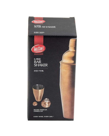 Bộ Bình Lắc Cocktail Thép Không Gỉ Tablecraft 11818 710 ml Đồng