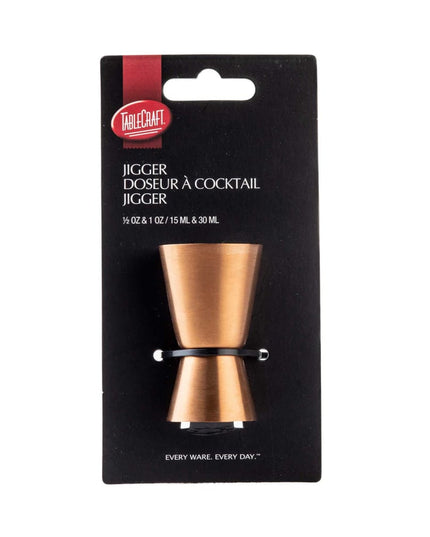 Ly Đong Đôi Tablecraft 11822 15 ml & 30 ml Thép Không Gỉ Màu Đồng