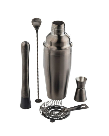 Bộ Bình Lắc Cocktail Thép Không Gỉ Tablecraft 11823 710 ml Xám Kim Loại