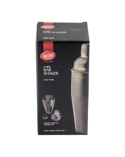 Bộ Bình Lắc Cocktail Thép Không Gỉ Tablecraft 11823 710 ml Xám Kim Loại