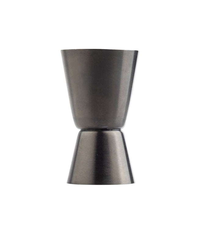 Ly Đong Đôi Tablecraft 11827 15 ml & 30 ml Thép Không Gỉ Màu Gunmetal