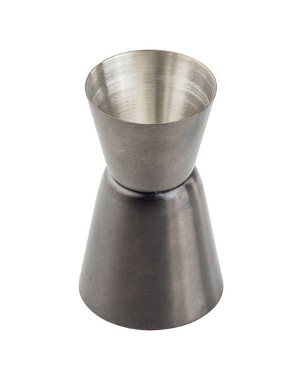 Ly Đong Đôi Tablecraft 11827 15 ml & 30 ml Thép Không Gỉ Màu Gunmetal