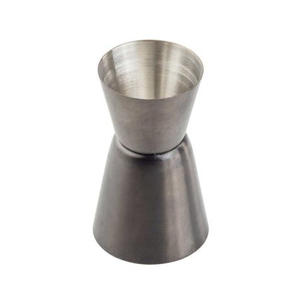 Ly Đong Đôi Tablecraft 11827 15 ml & 30 ml Thép Không Gỉ Màu Gunmetal