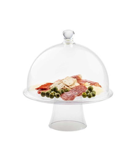 Đế Bánh Tròn Tablecraft 11885 32.5 cm - Cao 13.5 cm, SAN, Trong Suốt