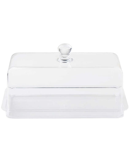 Đĩa Bánh Chữ Nhật Tablecraft 11886 37.5 x 18.4 cm Nhựa SAN Trong Suốt
