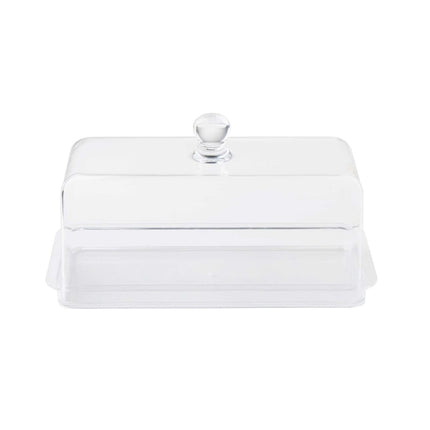 Đĩa Bánh Chữ Nhật Tablecraft 11886 37.5 x 18.4 cm Nhựa SAN Trong Suốt