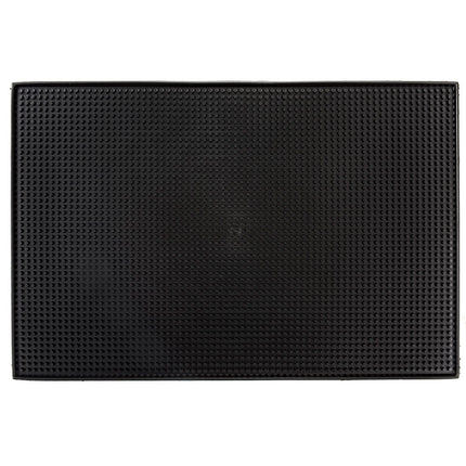 Thảm Quầy Bar Chữ Nhật Tablecraft 1218BK 45.7 x 30.5 cm Cao Su Đen